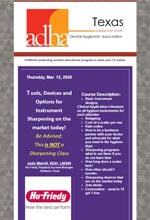 Greater Fort Worth Dental Hygienists' Association Newsletter